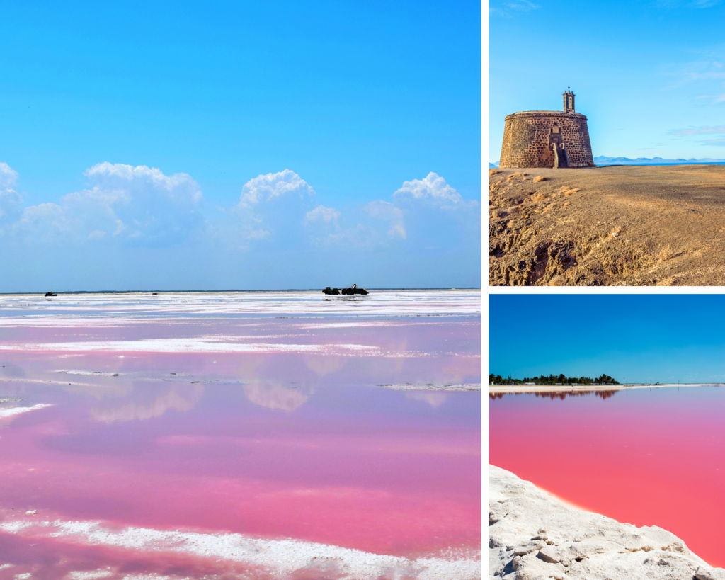 beaches with salt build up and special colors